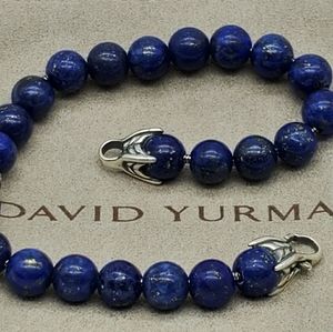 David Yurman lapis lazuli spiritual beaded bracele